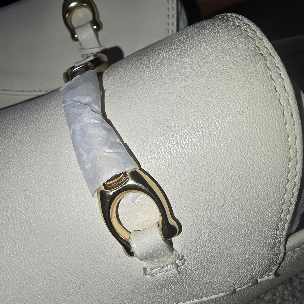 Brand NEW!! Coach Haley LTR Loafer Chalk Leather Slip-On - Picture 9 of 9